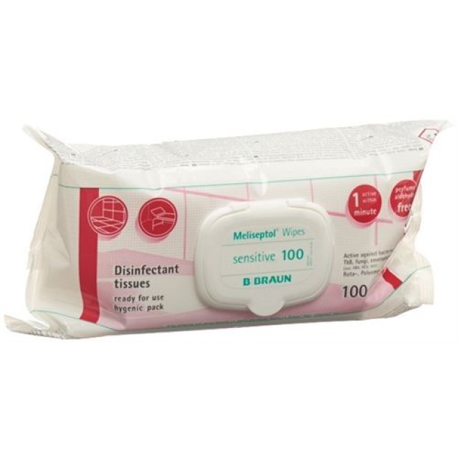 MELISEPTOL WIPES SENSITIVE 100