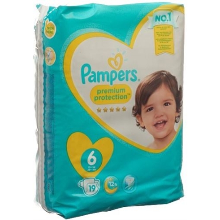 Pampers Premium Prot размер 6 15+kg Tragepack 19 штук