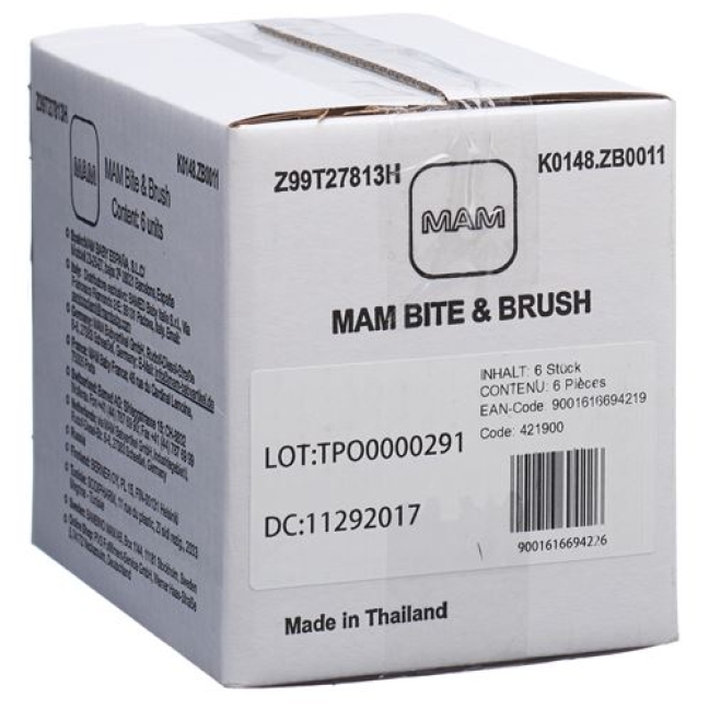 MAM BITE&BRUSH 3+M ASS 6ST