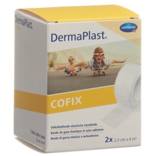 Dermaplast Cofix марлевый бинт 2.5смx4m Weiss 2 штуки