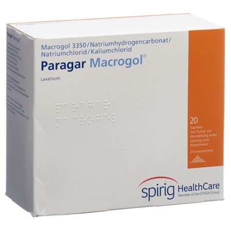 PARAGAR MACROGOL PLV BTL 20 ST