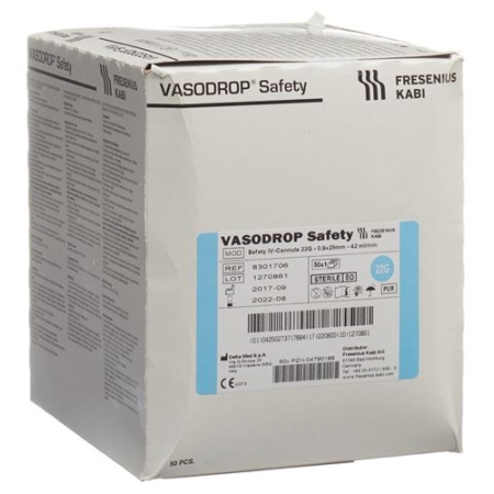 VASODROP SAFETY 22G 25MM/S