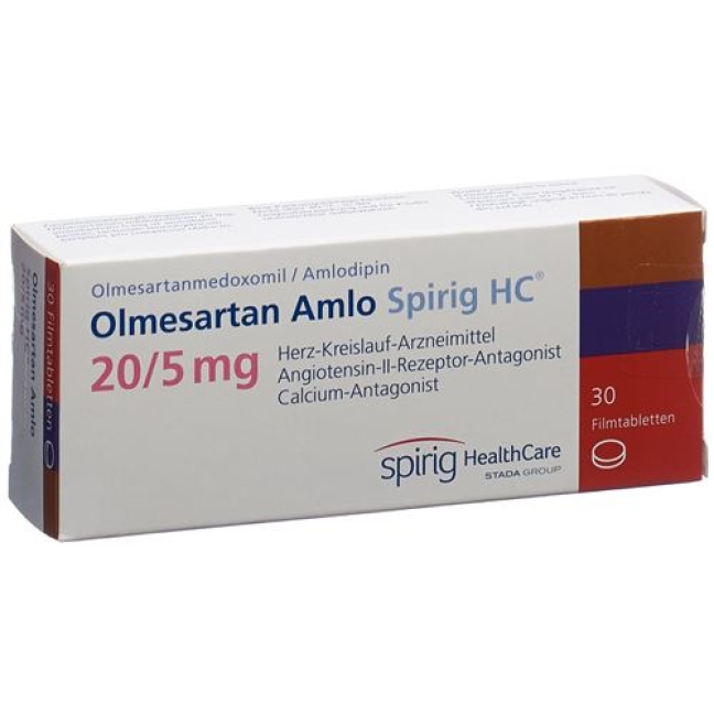 OLMESARTAN AMLO SPIRIG 20/5MG