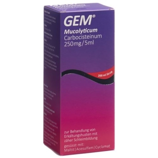 GEM MUCOLYTICUM SIRUP