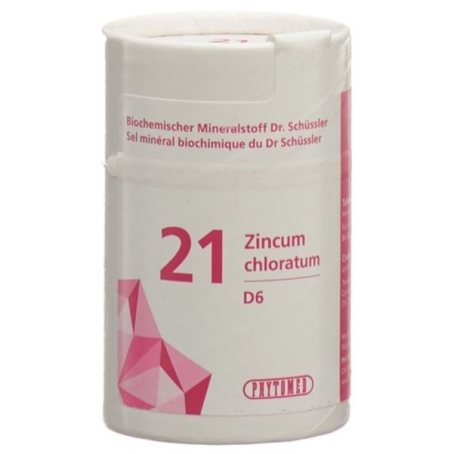 Phytomed Schussler Nr. 21 Zinc Chl в таблетках, D 6 500г