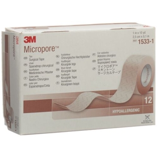 3M Micropore Heftpfl O Disp Hf 25ммx9.14m 12 штук