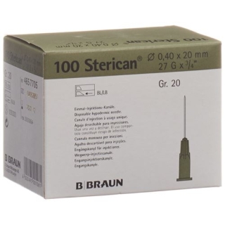 STERICAN NAD 27G 0.40X20MM GRA