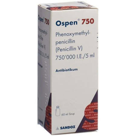 Оспен 750 сироп 750'000 МЕ / 5 мл флакон 60 мл