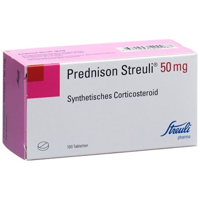 Prednison Streuli 50 mg 100 tablets