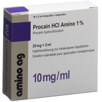 Прокаин HCl 1% Амино 20 мг / 2 мл 10 ампул по 2 мл Прокаин HCl 1% Амино 20 мг / 2 мл 10 ампул по 2 мл