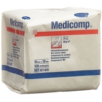 Medicomp Vlieskompressen 10x10см Nicht Steril 100 штук Medicomp Vlieskompressen 10x10см Nicht Steril 100 штук