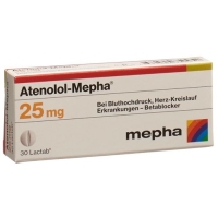 Atenolol Mepha 25 mg 100 Lactabs