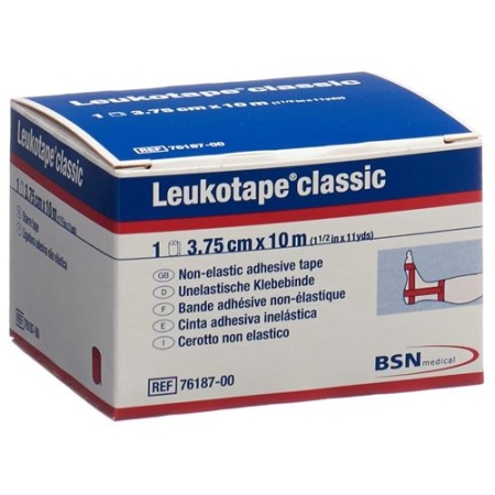 Leukotape Classic unelastische бинт 10m x 3.75см Rot