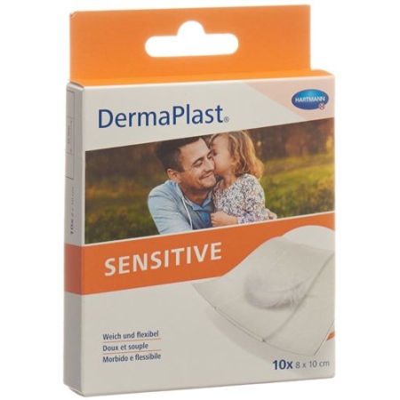 Dermaplast Sensitive Schnellverband Weiss 8x10см 10 штук