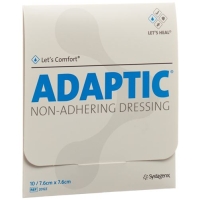 Лет'с Комфорт Адаптик раневая повязка 7,6х7,6 см 10 стерильных пакетов Лет'с Комфорт Адаптик раневая повязка 7,6х7,6 см 10 стерильных пакетов