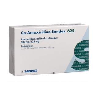 CO Amoxicillin Sandoz 625 mg 20 filmtablets