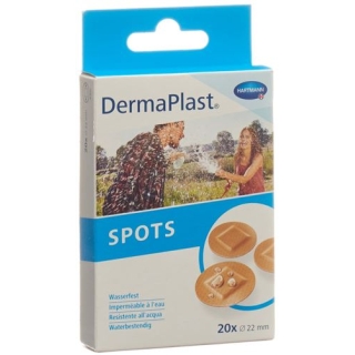 Dermaplast Spots Rund телесный цвет 20 штук