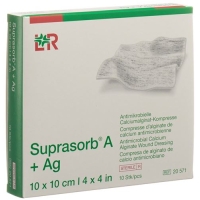 Suprasorb A + Ag Calciumalginat компресс 10x10см стерильный 10 штук