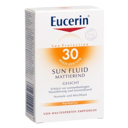 Eucerin Sun Fluid Mattierend Gesicht LSF 30 50мл