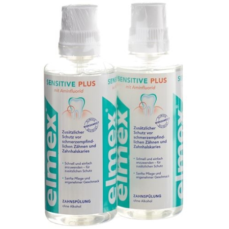 Elmex Sensitive Plus Zahnspulung Duo 2x 400мл