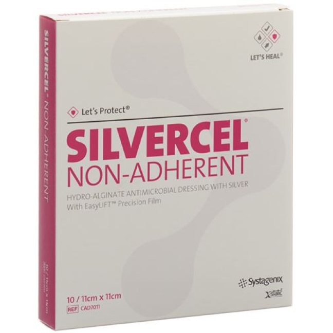 Let’s Protect Silvercel Non-Adherent Wundauflage 11x11см 10 штук