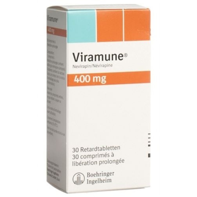 Viramune 400 mg 30 Retard tablets