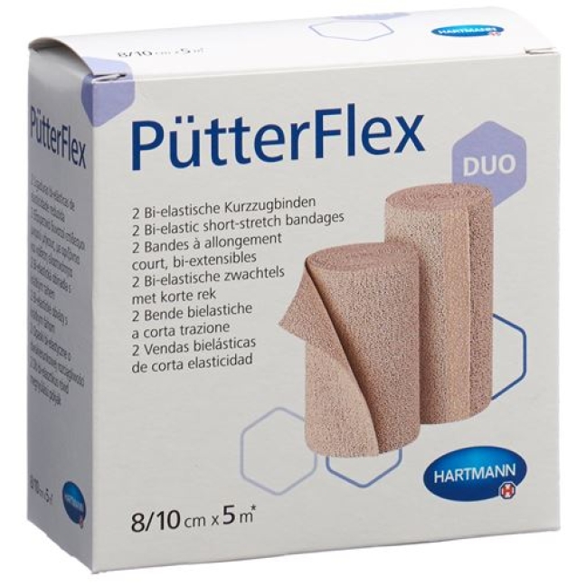 Puetter Flex бинт 8/10смx5m 2 штуки