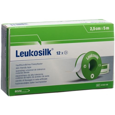 LEUKOSILK FIXIERPFL 5MX2.5CM