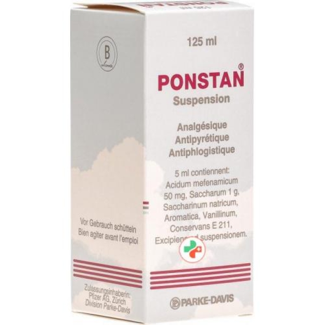 Ponstan 50 mg/5 ml 125 ml