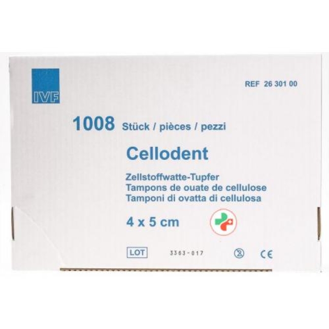 Cellodent Tupfer 4x5см 12fach 1008 штук