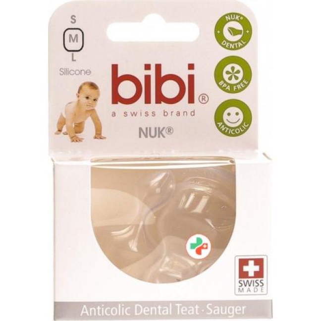 Bibi Sauger Dental Silikon fur Milch Duo 2 штуки