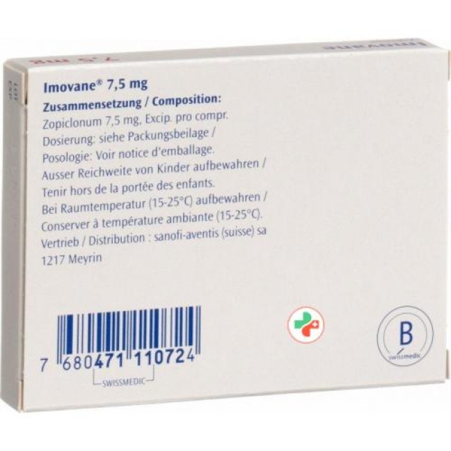 Имован 7,5 мг 10 таблеток Имован 7,5 мг 10 таблеток