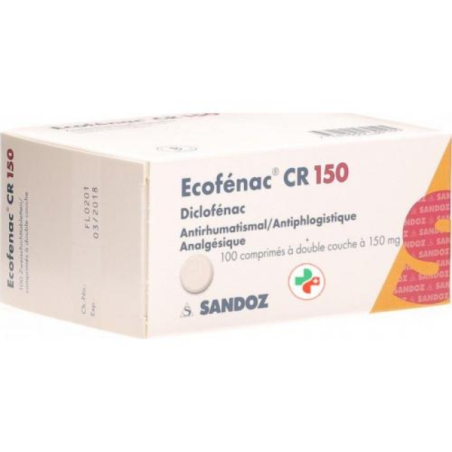 Ecofenac CR 150 mg 100 tablets