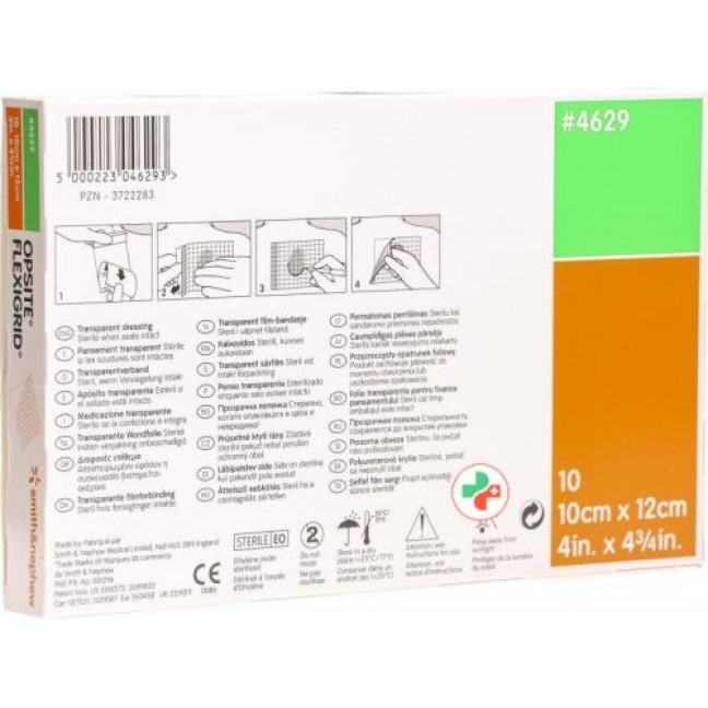 Opsite Flexigrid Folienverband 10смx12см 10 пакетиков