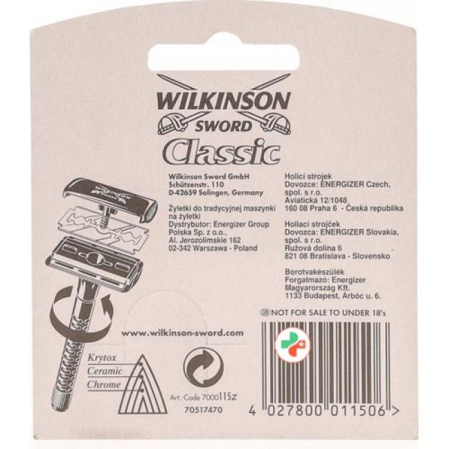 Wilkinson Classic Klingen 10 штук