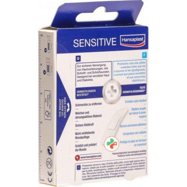 Hansaplast Sensitive Schnellverband Strip 20 штук