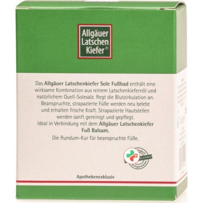 Allgauer Latschenkiefer Sole Fussbad 10x 10г