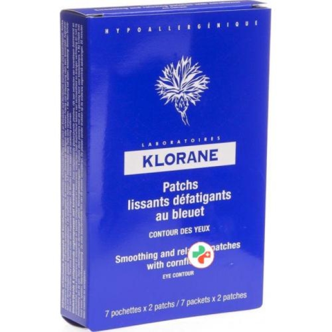 Klorane Pads Augenregion Kornblume 7x 2 штуки