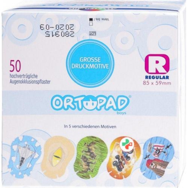 Ortopad Occlusionspflaster Regu Boys Ab 4j 50 штук