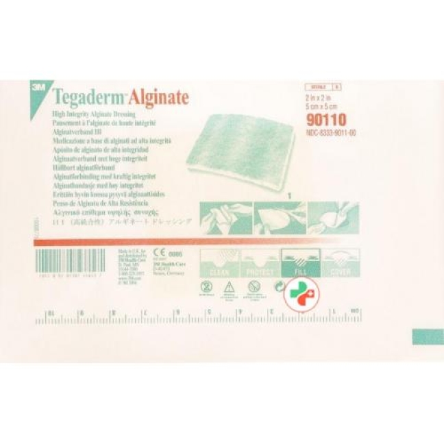 3M Tegaderm Alginate компресс 5x5см 10 штук