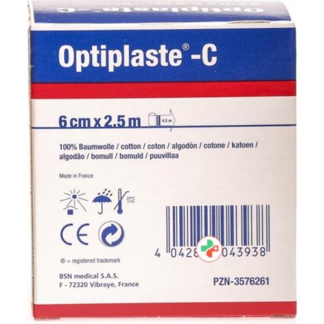 Optiplaste-C Kompressionsbinde 2.5m x 6см