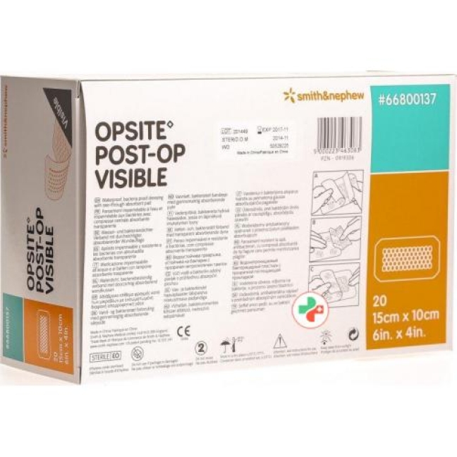 Opsite Post OP Visible Folienverband 15x10см 20 штук