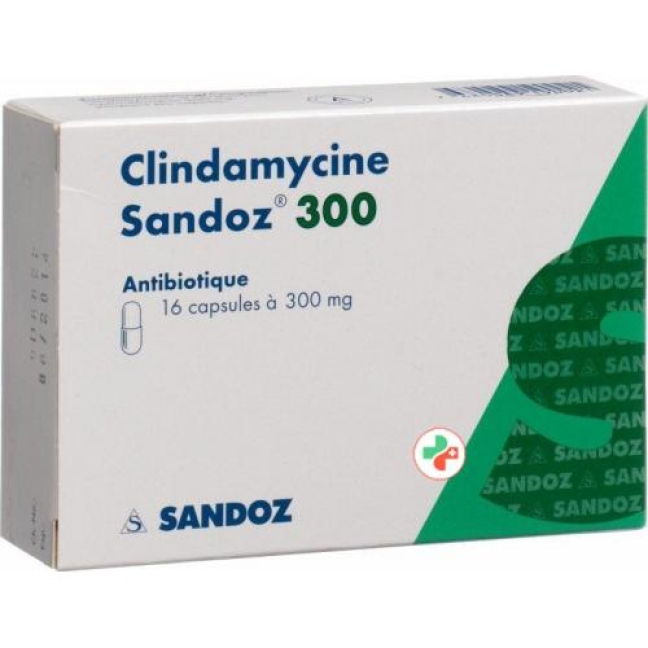 Clindamycin Sandoz 300 mg 16 Kaps Clindamycin Sandoz 300 mg 16 Kaps
