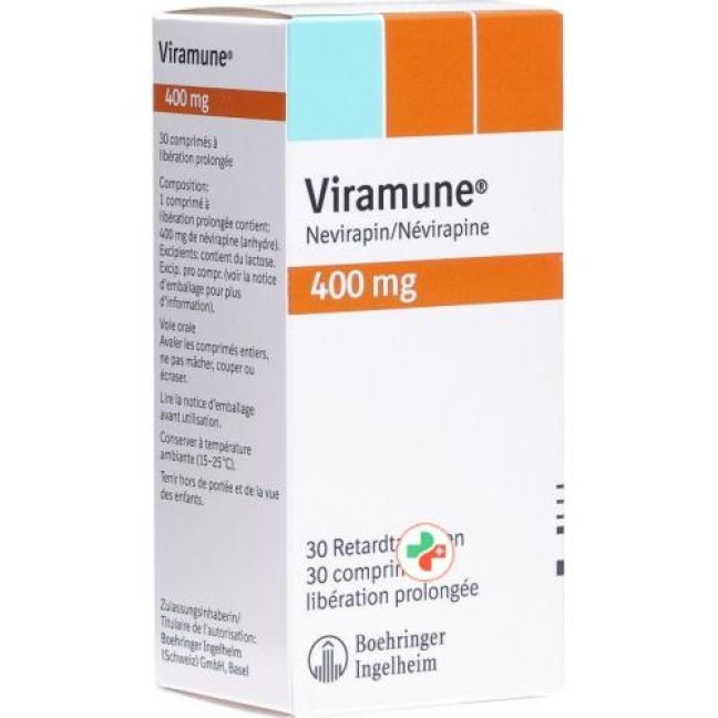 Viramune 400 mg 30 Retard tablets