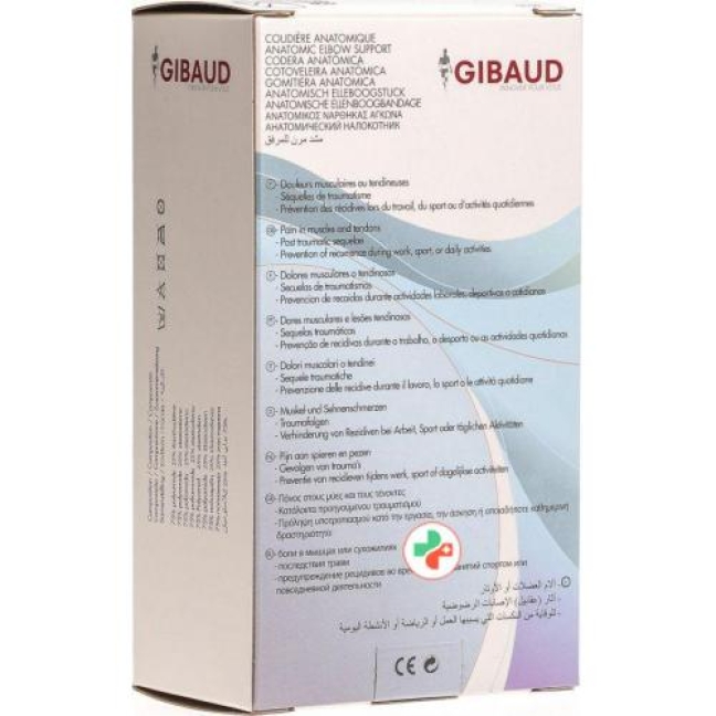 Gibaud Anatomische Ellenbogenbandage L 29-32см Schwarz