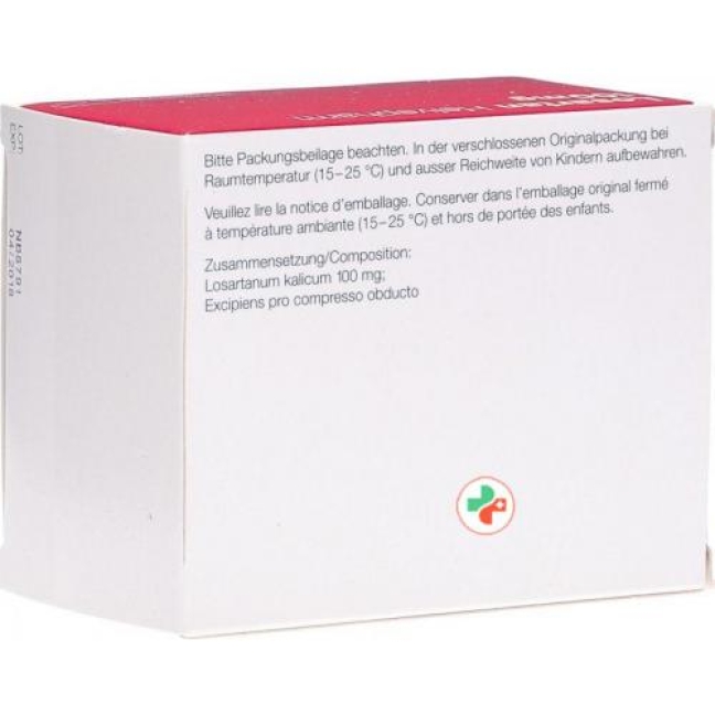 Losartan Helvepharm 100 mg 98 filmtablets