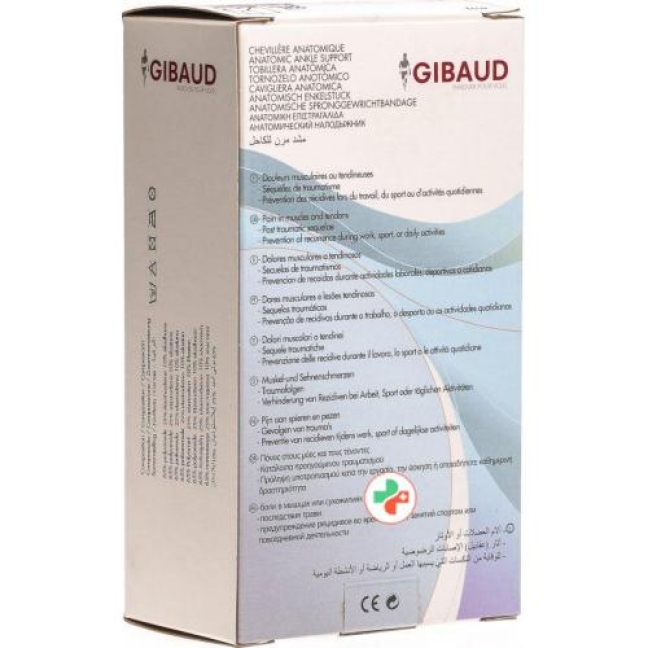 Gibaud Sprunggelenkbandage Anat L 25-28см schwarz