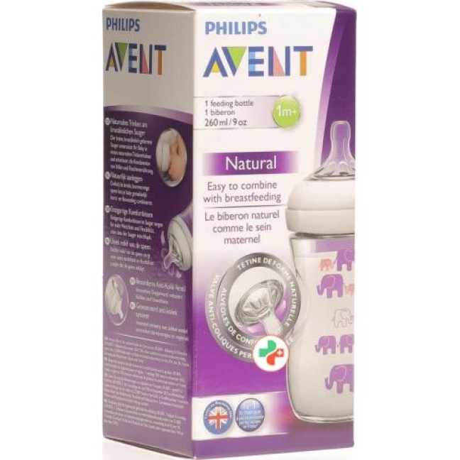 Avent Philips Naturnah бутылка 260мл Deko Violett