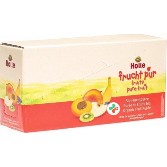 Holle Pouchy Apfel Banane mit Birne 12x 90г