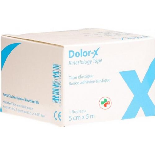 Dolor-x Kinesiology Tape 5см X 5m Blau